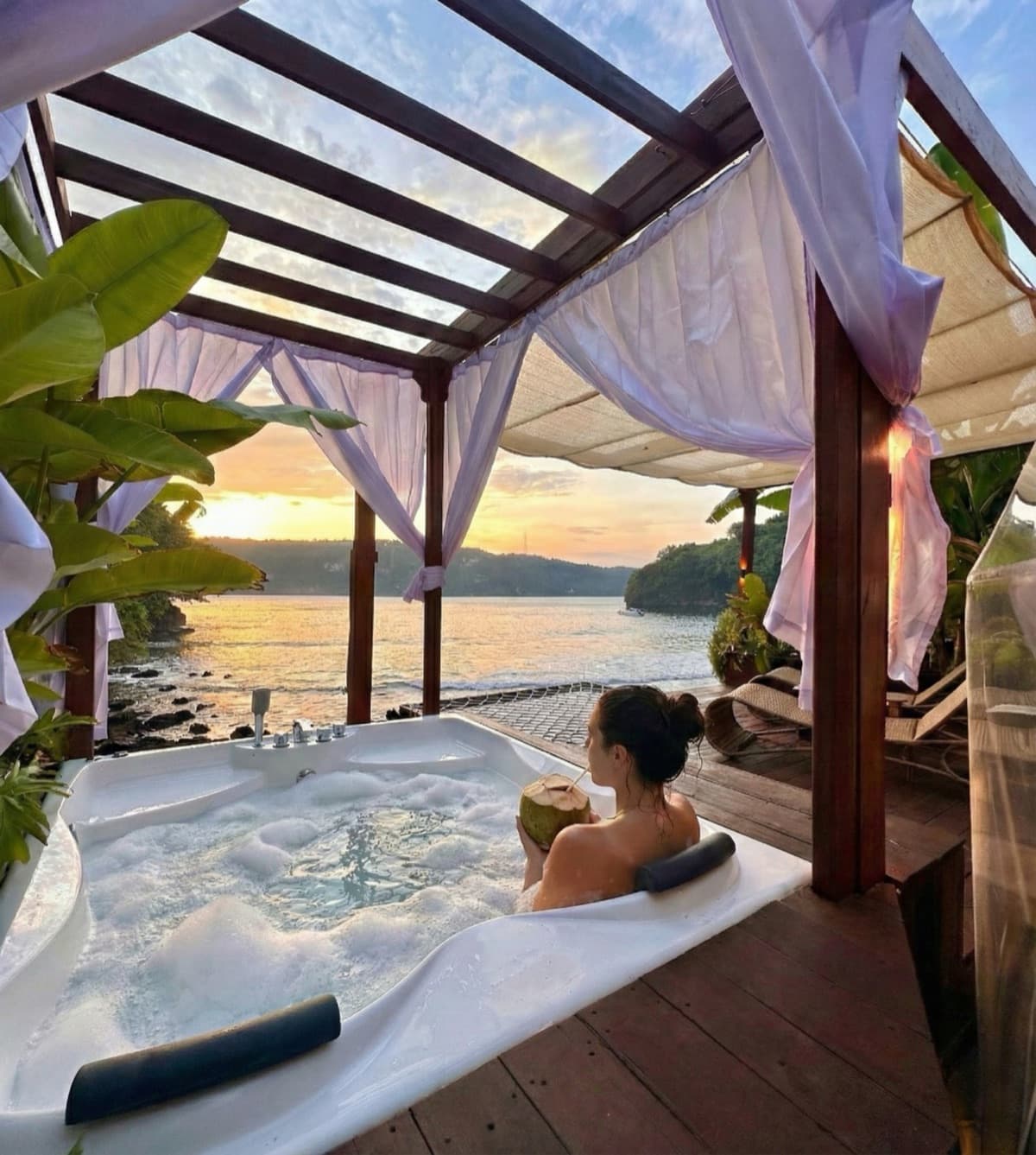 Sunset in the Jacuzzi