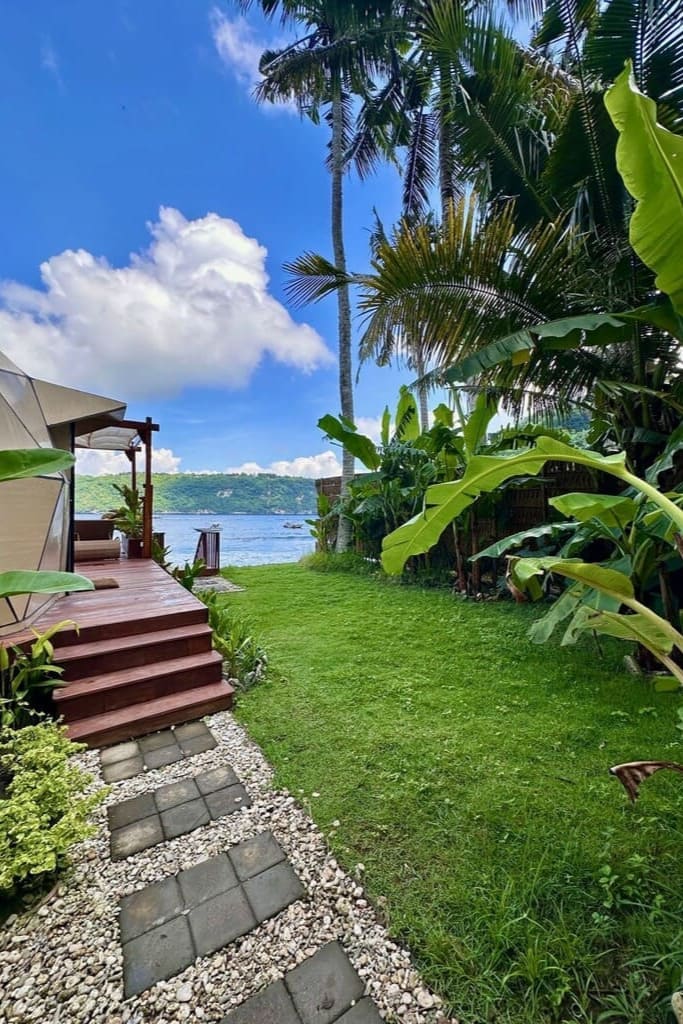 Outdoor seating area Gamat Bay Resort